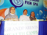 Sr. Ma. Linda Tanalgo, spc, SPHI administrator; Sr. Edna Tagamolila, spc; and Sr. Christine Suarez, spc.