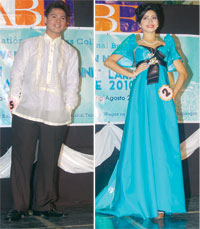 Lakan ABE 2010 Paul Gabutin and Lakambini ABE 2010 Angelie Benedicto of the BA Department.