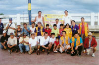 The out-of-school youth who participated in the Fun Fishing Contest. With them are Iloilo City Metro Lions Club’s officers. First row, from left are Club President Isagani Jalbuena and Past Secretary Danny Martinez. Second row, from left are Lions District 301-B Deputy Governor Rolando Layson, Past President Rosabella Espinosa, Secretary Vivian Joseph and Past President Rodolfo Yap III.
