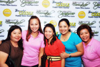 Owners April Besara (2nd from left) and Rose Golipatan (extreme right) with Joni Tan and Lynn Sio.