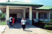 The building that houses patients with leprosy.