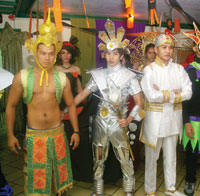 Kenise Parica as the King of Thailand, Karl Romero as Astro Man (Best Futuristic Costume)Jake Serrano as the Genie (Best Halloween Costume - Male).