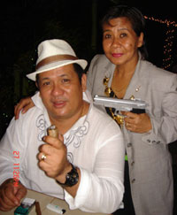 Langford Place’s power couple, the birthday celebrator Al Diwa and wife Grace.