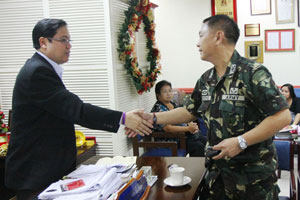 Col. Caesar Ronie Ordoyo, commander of 301st Infantry Brigade based in Dingle, Iloilo,