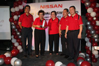 NMPI Sr. VP for Marketing, Sales and After Sales Val de Leon, Nissan Iloilo Chairman & President Virginia Segovia, VP-Operations Marissa Segovia, UMC Asst. VP for CS Marketing and Service Division and UMC Asst. VP for Administration and Spare Parts Dept.