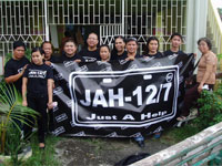 The Garden of the Ascension Iloilo team pose after the gift-giving.