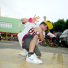 Tyrone Jimenez in a cool pose.